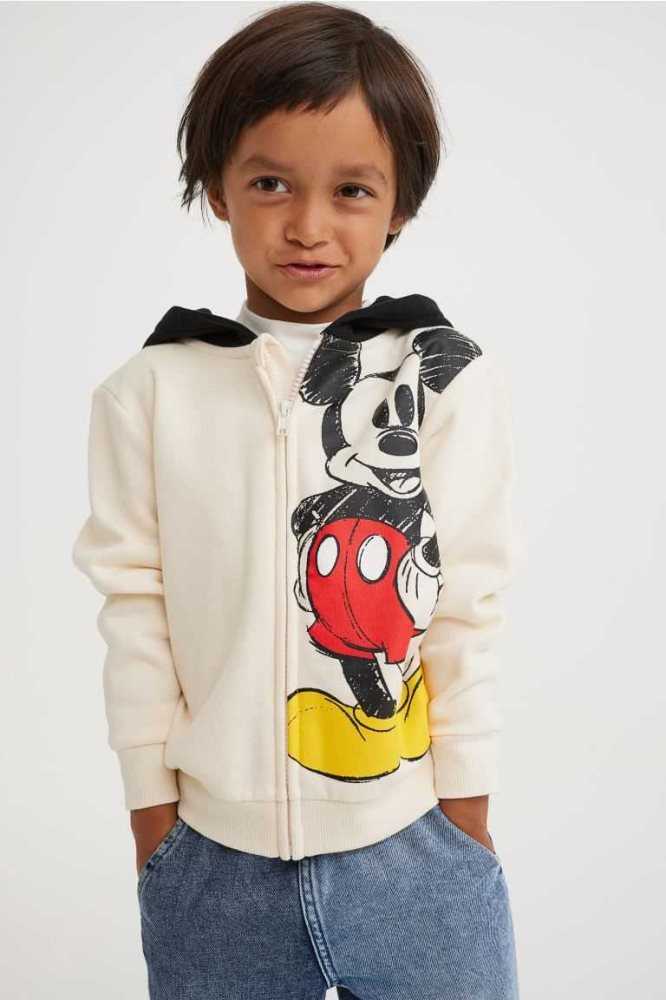 Chaquetas H&M HoodedEar Appliques Niños Verdes Claro | 724361MFQ