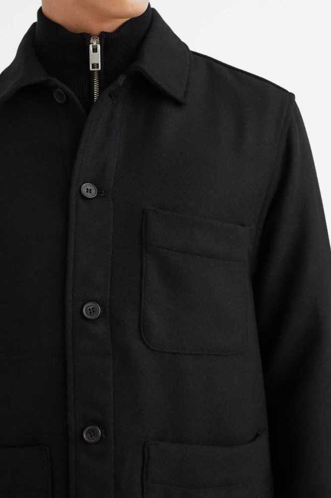 Chaquetas H&M Lana-blend Hombre Marrom Oscuro | 935476BDI