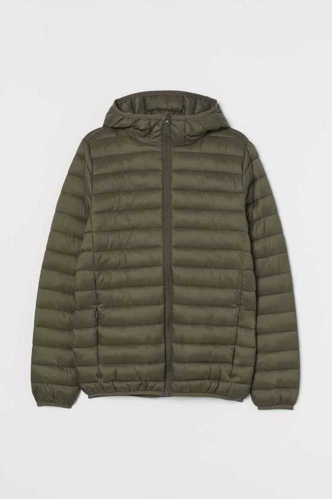 Chaquetas H&M Ligeros Puffer Hombre Verdes | 735618XLR