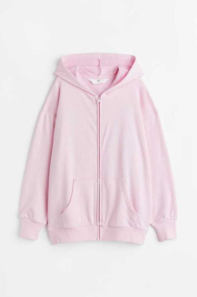 Chaquetas H&M Oversized Encapuchado Niños Rosas Claro | 618597LUK