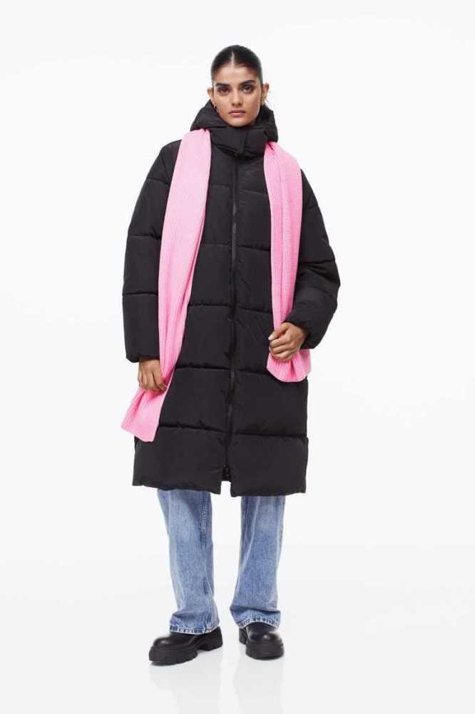 Chaquetas H&M Puffer Mujer Negros | 427530PDH