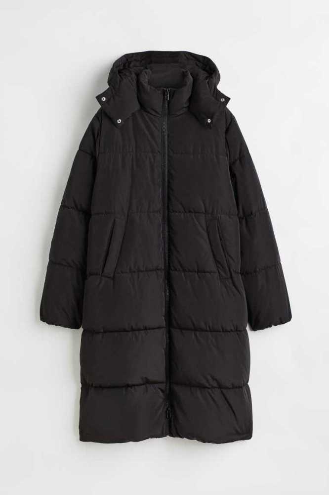 Chaquetas H&M Puffer Mujer Negros | 427530PDH