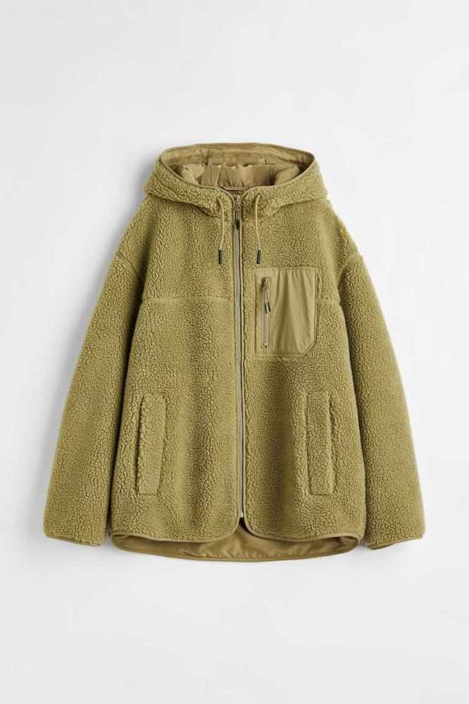 Chaquetas H&M Teddy Bear Mujer Beige | 485906AKQ