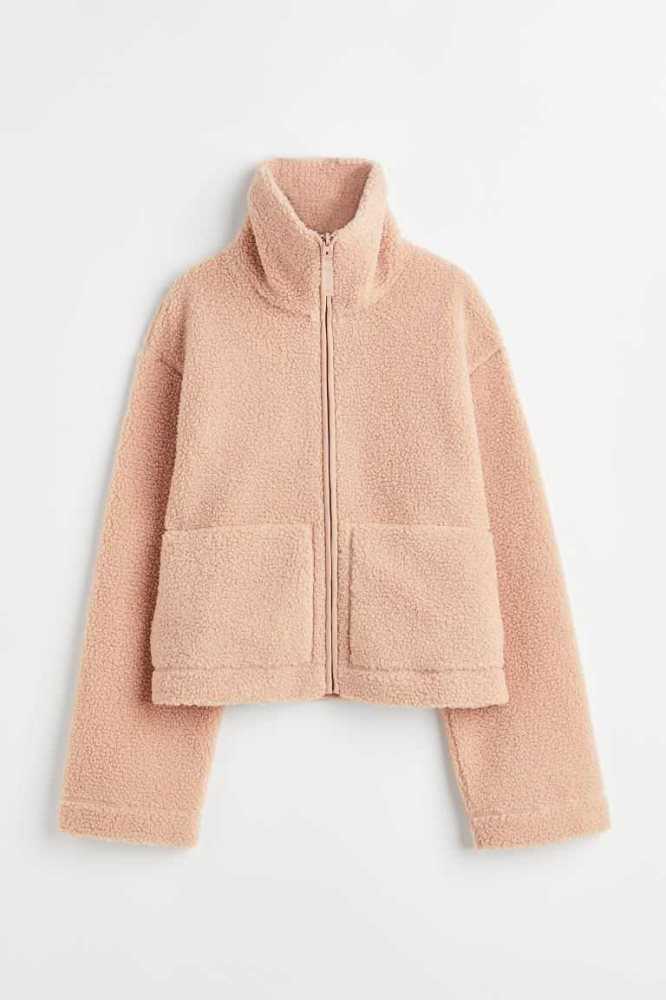 Chaquetas H&M Teddy Bear Mujer Beige Claro | 125943NUG