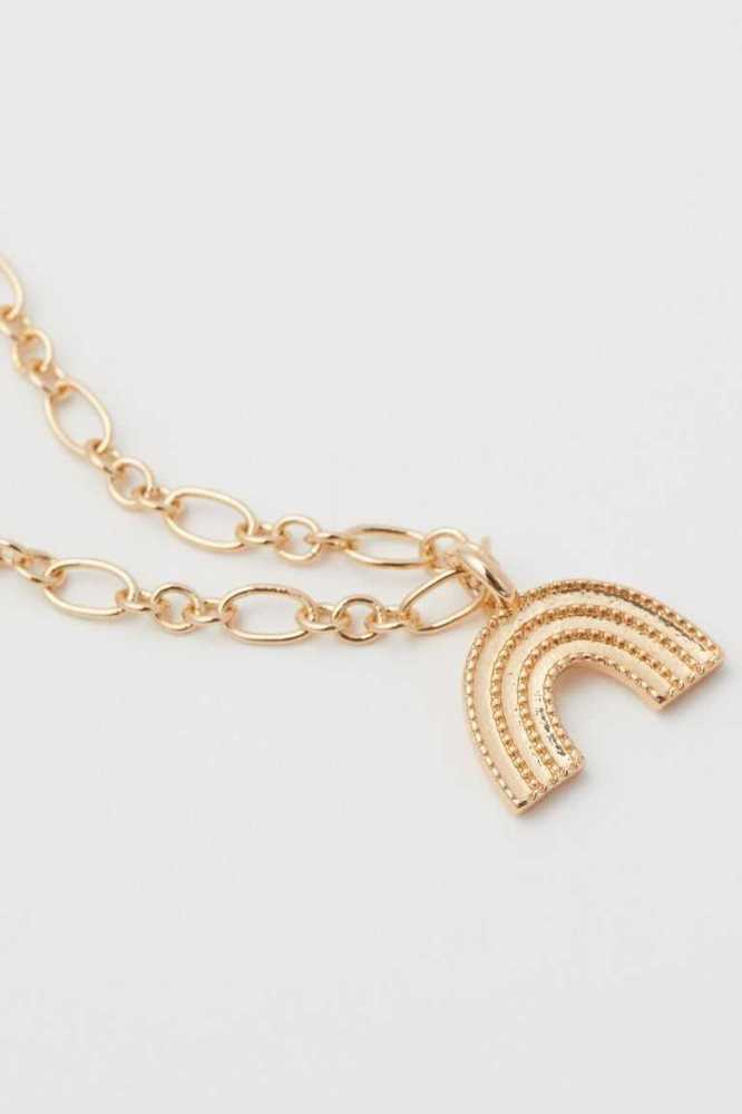 Collar H&M Pendant Mujer Dorados | 089476VOP