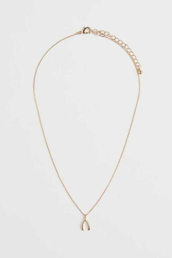 Collar H&M Pendant Mujer Dorados | 089476VOP