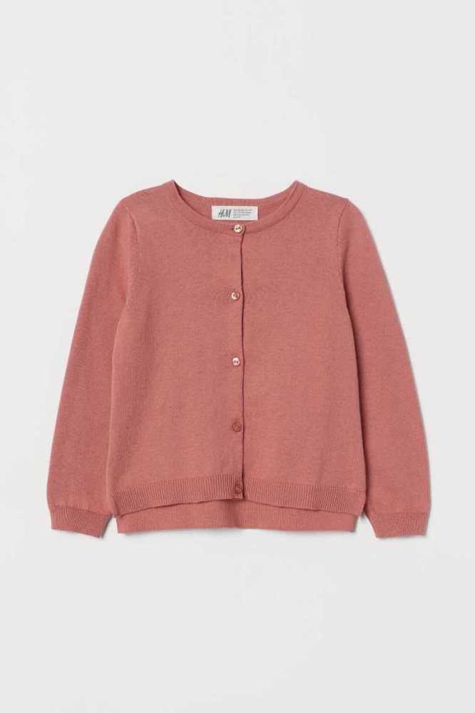 Cárdigan H&M Fine-knit Algodon Niños Beige Blancos | 879164NIP