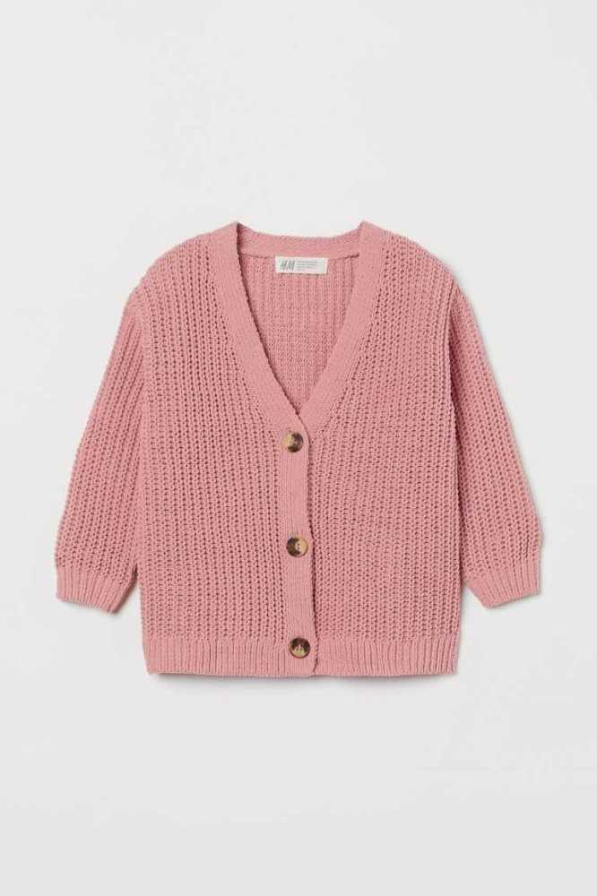 Cárdigan H&M Oversized Niños Rosas Claro | 253810EGJ