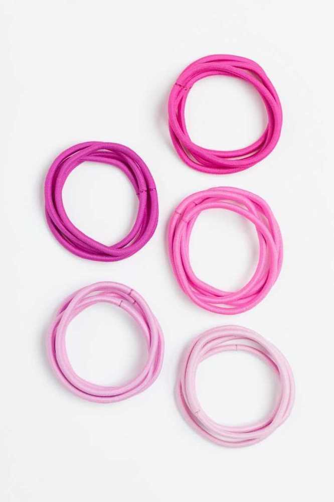 Equipo H&M 20-pack Hair Elastics Mujer Rosas Rosas Claro | 672391JHM