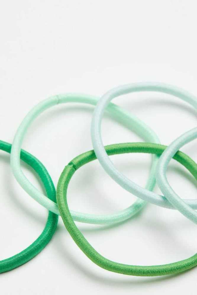 Equipo H&M 20-pack Hair Elastics Mujer Verdes Verdes Claro | 941730IYE