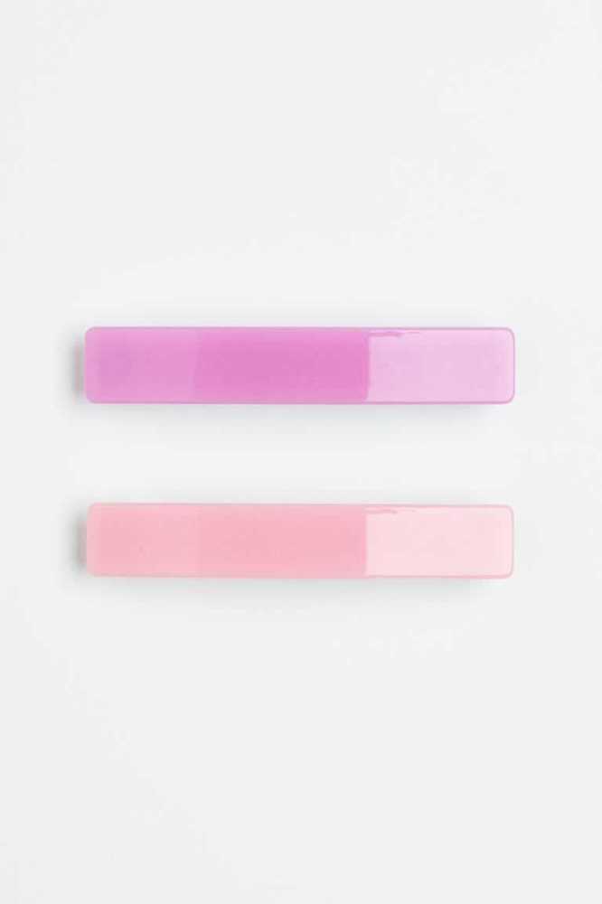 Equipo H&M 2-pack Hair Clips Mujer Rosas Claro Morados Claro | 738092FES