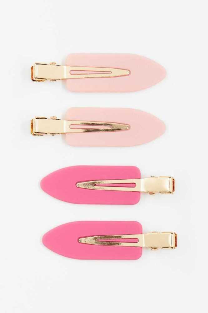 Equipo H&M 4-pack Hair Clips Mujer Rosas | 206873VEX