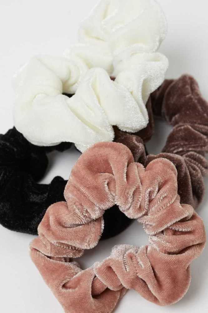 Equipo H&M 4-pack Scrunchies Mujer Beige Claro Blancos | 260751DJQ