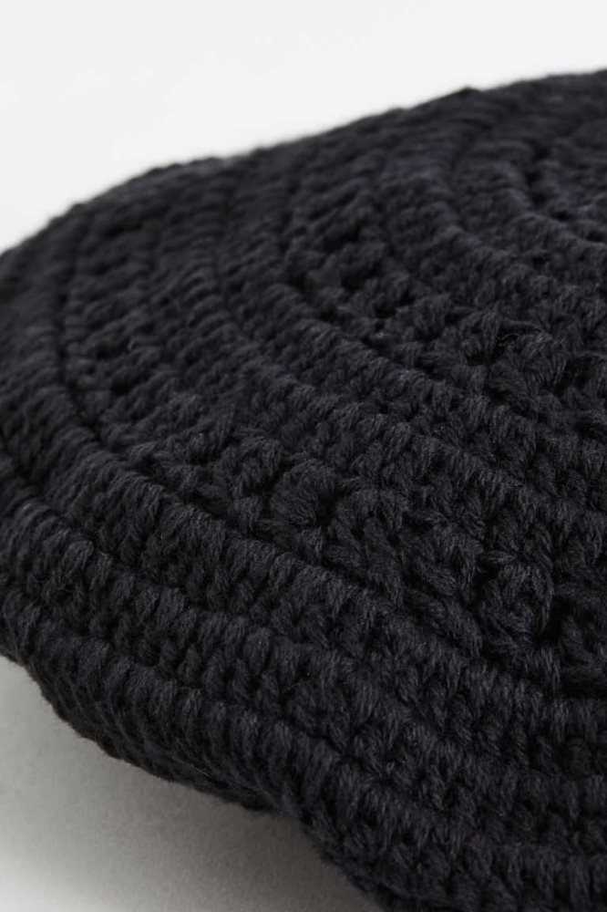 Equipo H&M Crochet-look beret Mujer Negros | 348501WKL