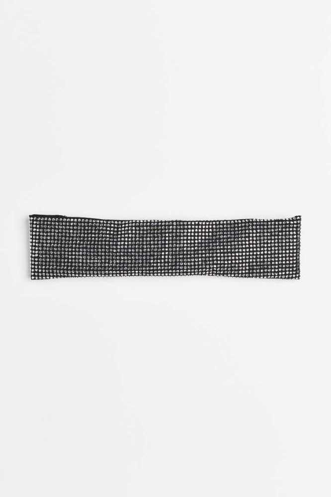 Equipo H&M Rhinestone Hairband Mujer Negros | 682479VHI