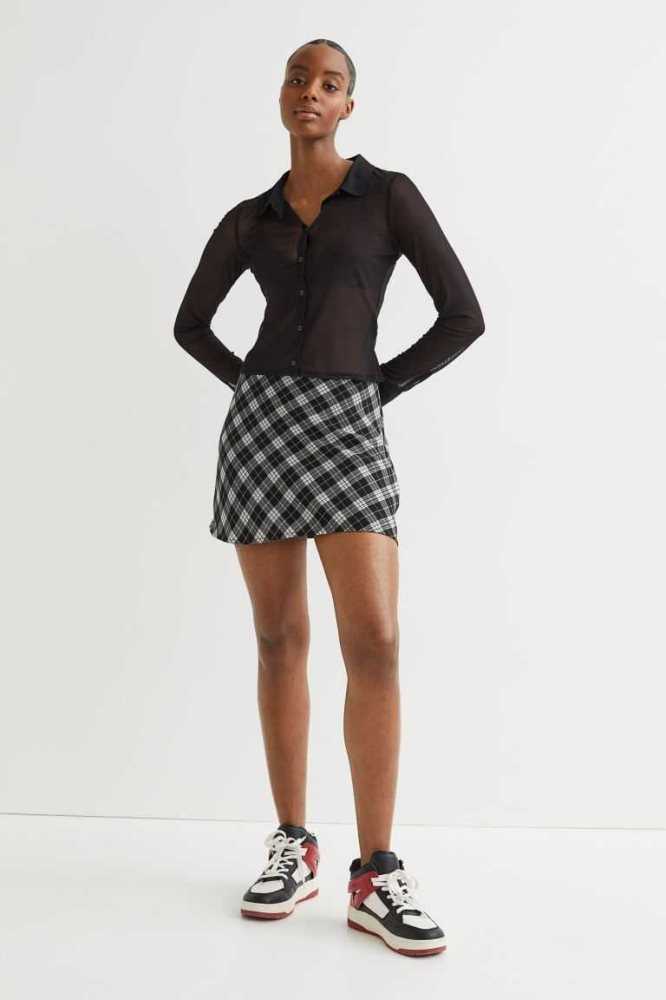 Falda H&M A-line Mujer Negros | 805736XER