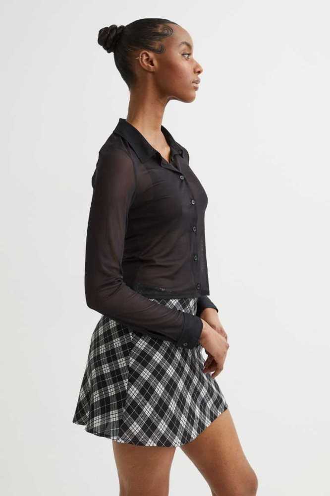 Falda H&M A-line Mujer Negros | 805736XER