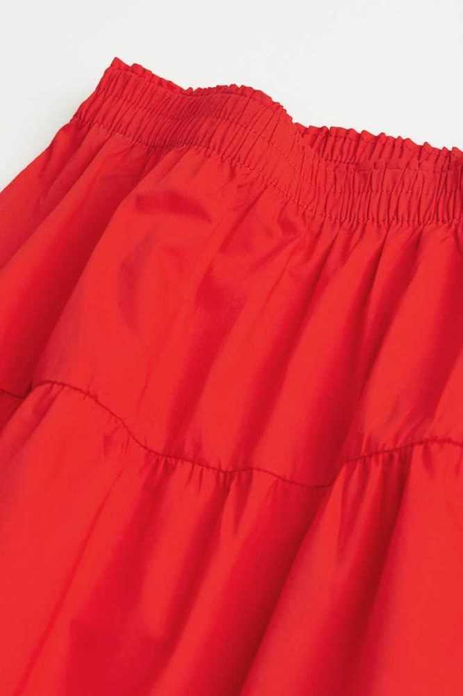 Falda H&M Algodon Poplin Mujer Rojos Claro | 926184CJZ