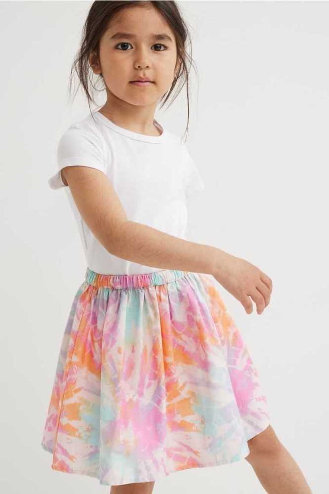 Falda H&M Patterned Algodon Niños Rosas Claro | 520374WPN