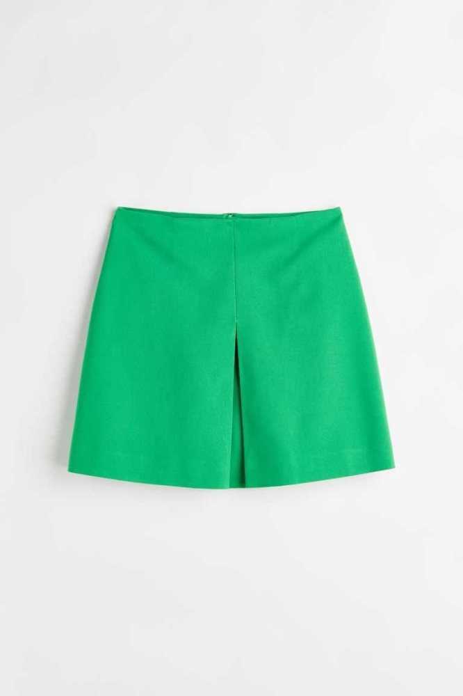 Falda H&M Pleat-detail Mujer Verdes | 823451EUA