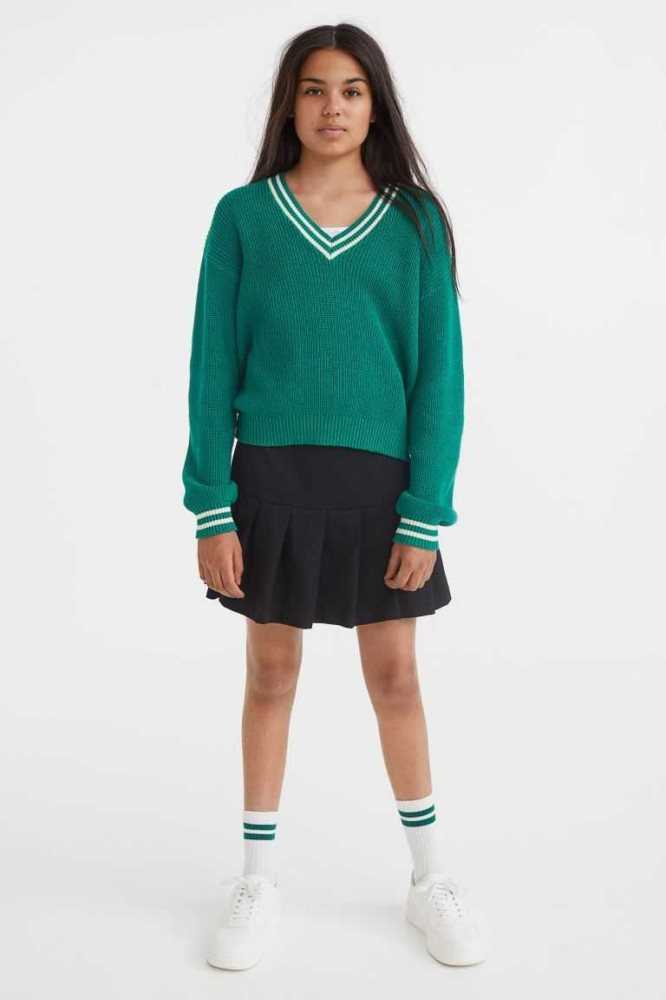 Falda H&M Plisado Twill Niños Azules Claro | 217059ZEA