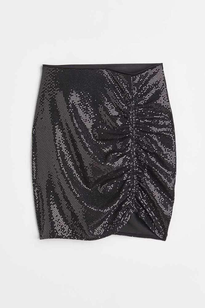 Falda H&M Sequined Mujer Negros | 826904PQH