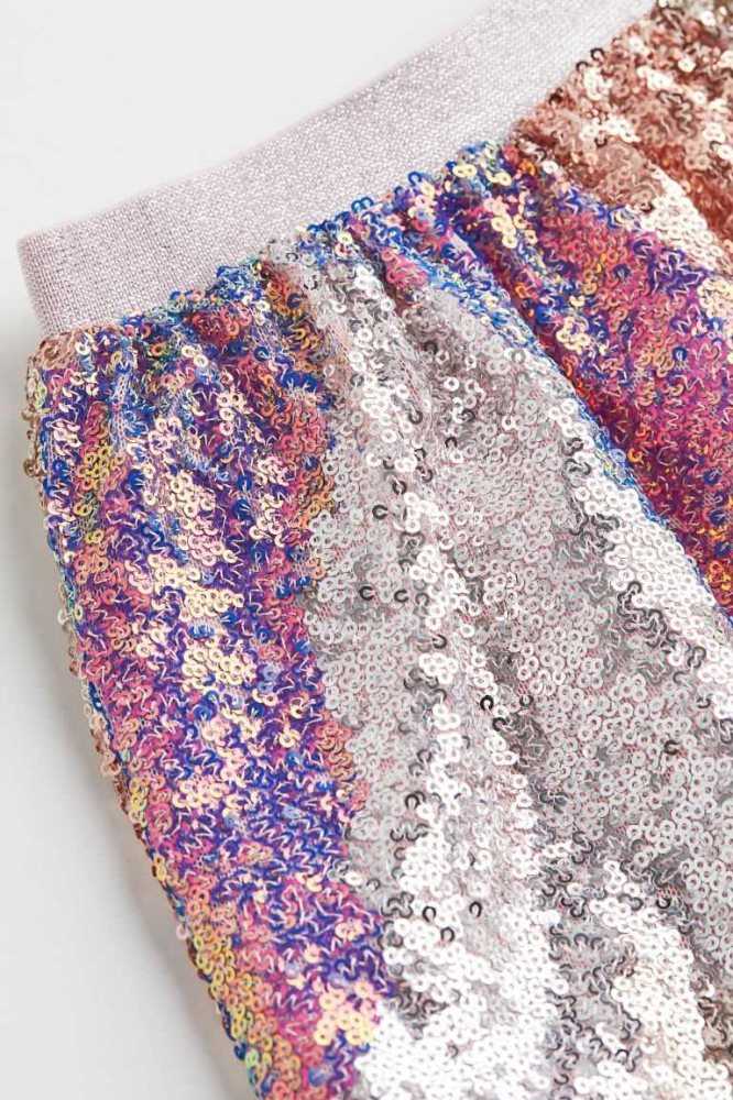 Falda H&M Sequined Niños Rosas Claro Dorados | 180243NPK