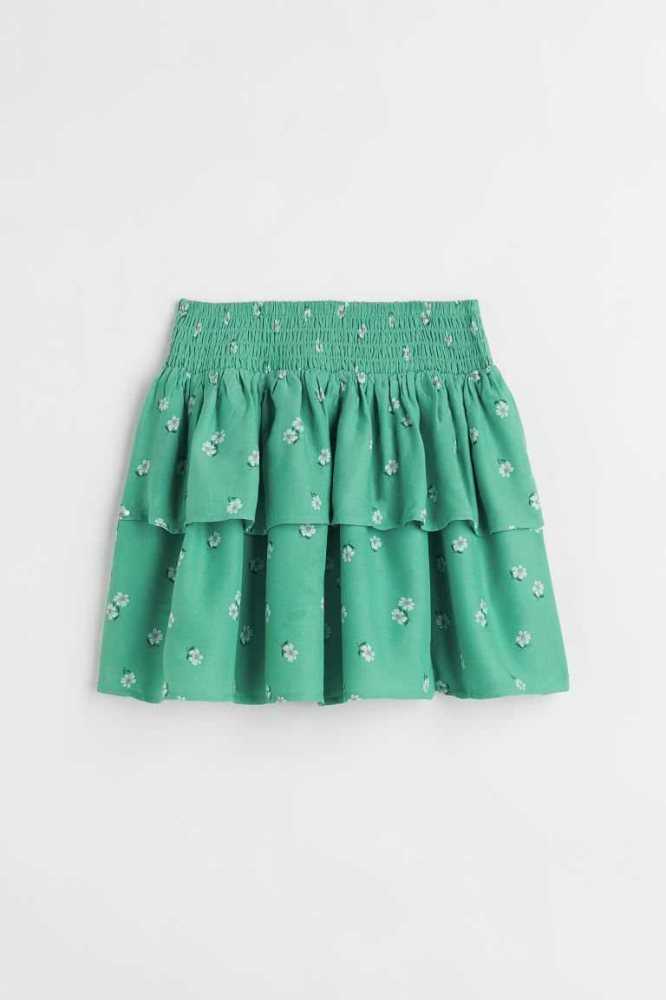 Falda H&M Tiered Niños Verdes | 734256OWV