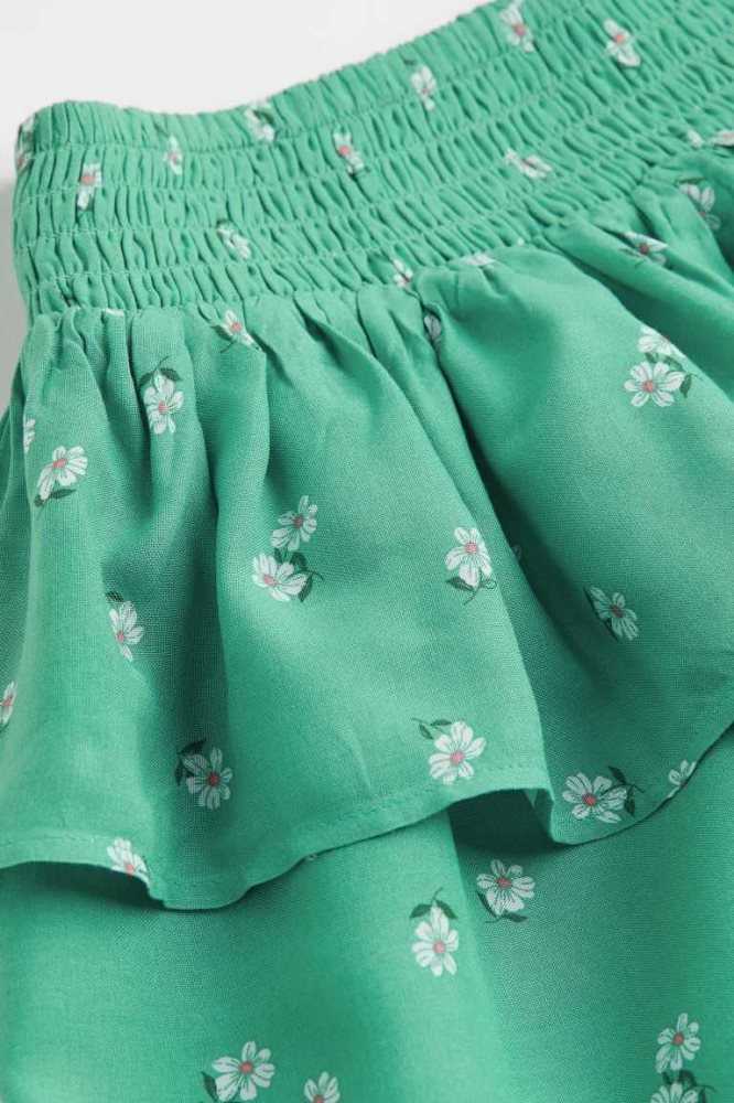 Falda H&M Tiered Niños Verdes | 734256OWV