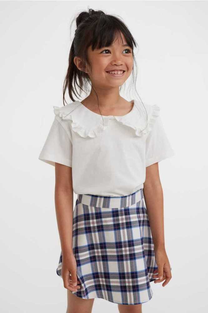 Falda H&M Twill Niños Rosas | 324681ZDB