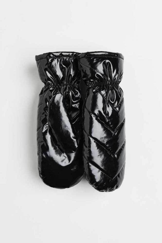 Guantes H&M Acolchado mittens Mujer Negros | 914732TIV