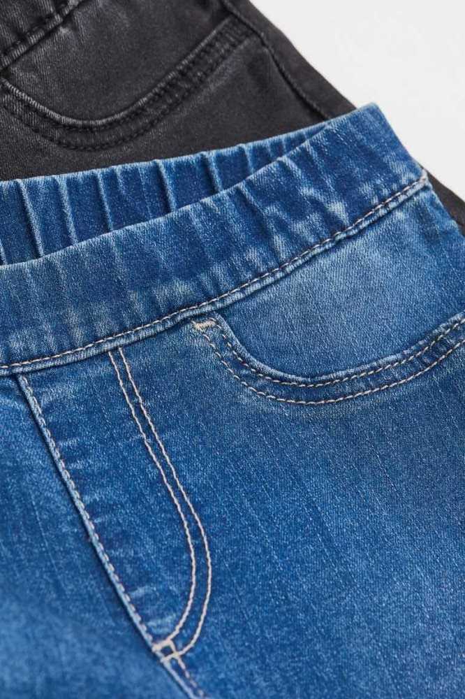 Jeans H&M 2-pack Superstretch Directo Fit Niños Azules Claro Azules Oscuro | 968502ETO