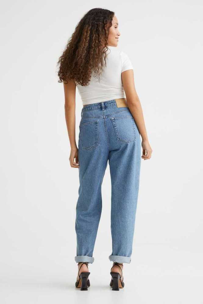 Jeans H&M 90s Baggy Ultra High Cintura Mujer Azules | 821793YTF