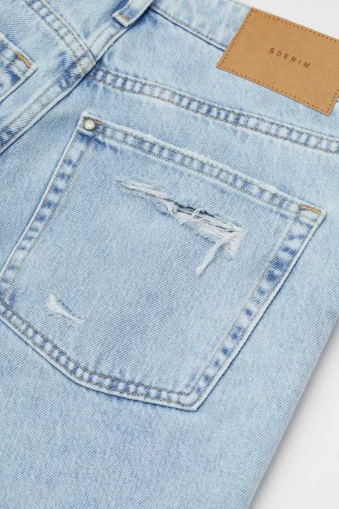 Jeans H&M 90s Boyfriend Mujer Azules Claro | 671394ZWU