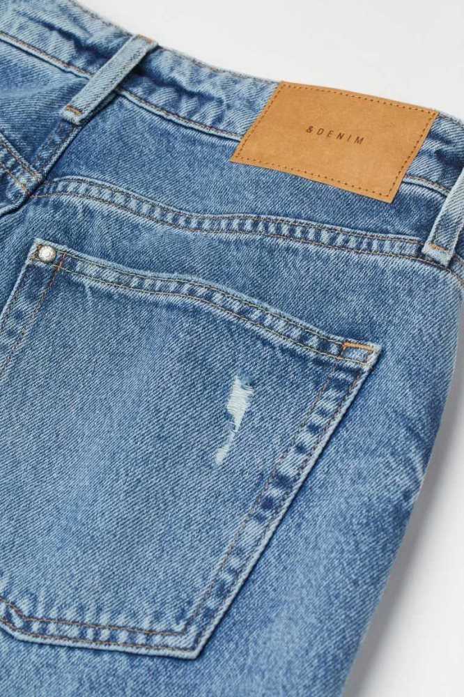 Jeans H&M 90s Boyfriend Mujer Azules Claro | 671394ZWU