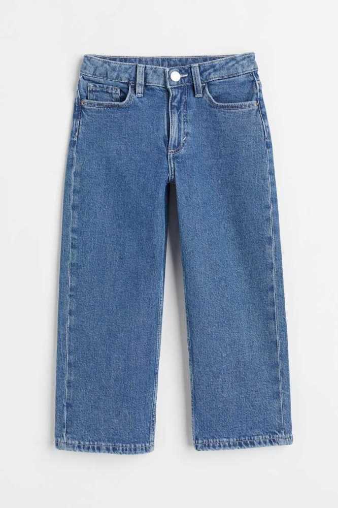 Jeans H&M Anchos Leg Niños Azules Oscuro | 428361LRI