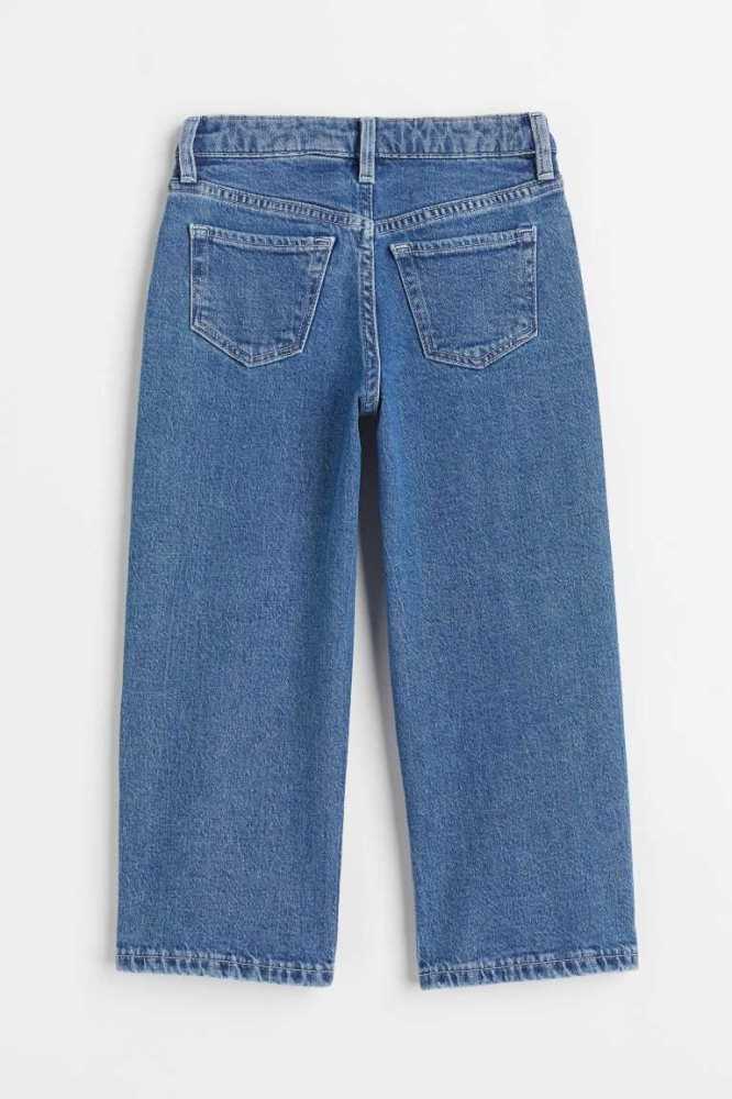 Jeans H&M Anchos Leg Niños Azules Oscuro | 428361LRI