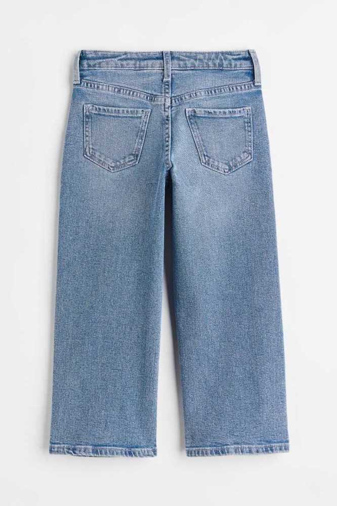 Jeans H&M Anchos Leg Niños Grises Oscuro | 406791HBP