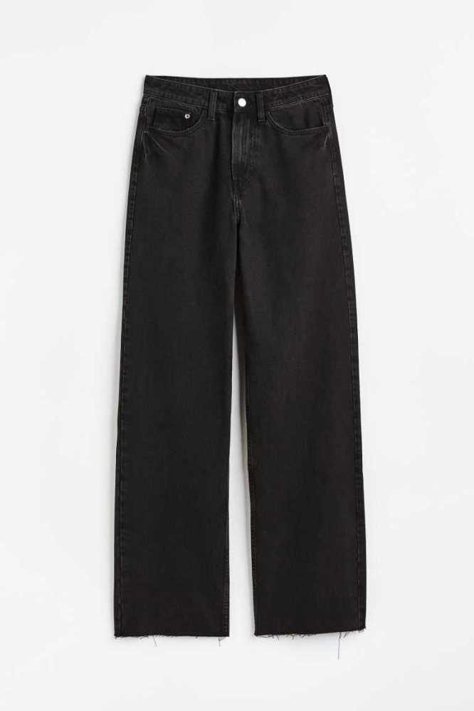 Jeans H&M Anchos Ultra High Mujer Negros | 172038YWX