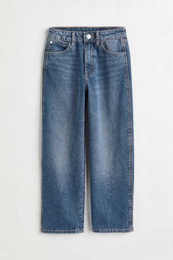 Jeans H&M Baggy Fit Niños Grises | 647821MPH