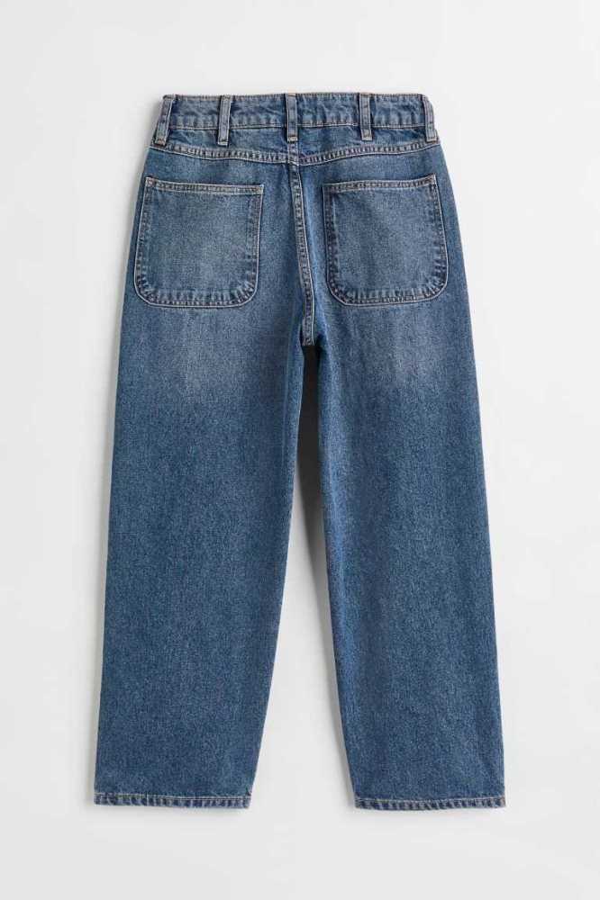 Jeans H&M Baggy Fit Niños Grises | 647821MPH