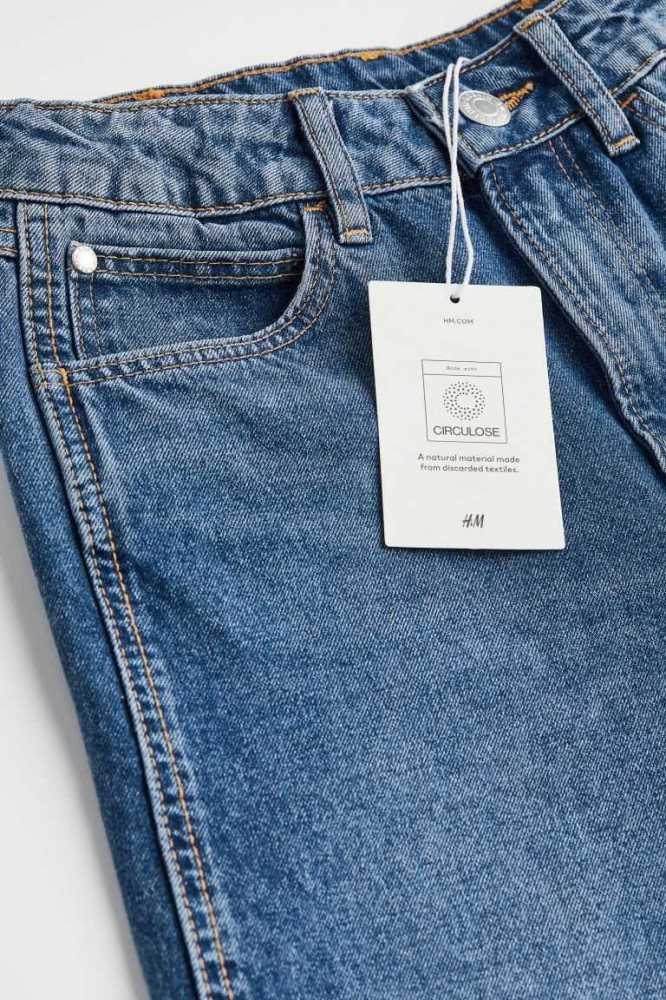 Jeans H&M Baggy Fit Niños Grises | 647821MPH