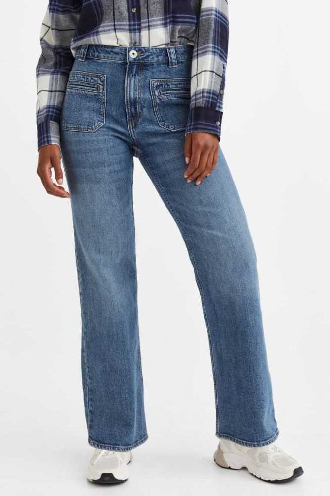 Jeans H&M Bootcut Regular Mujer Azules | 416208SDV