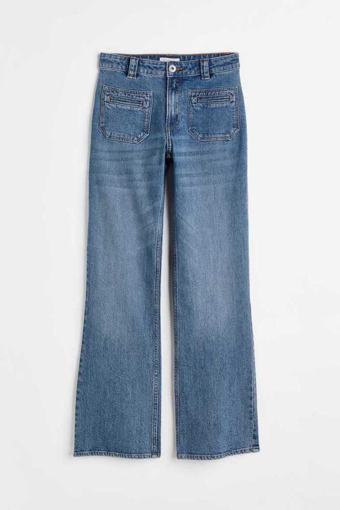 Jeans H&M Bootcut Regular Mujer Azules | 416208SDV