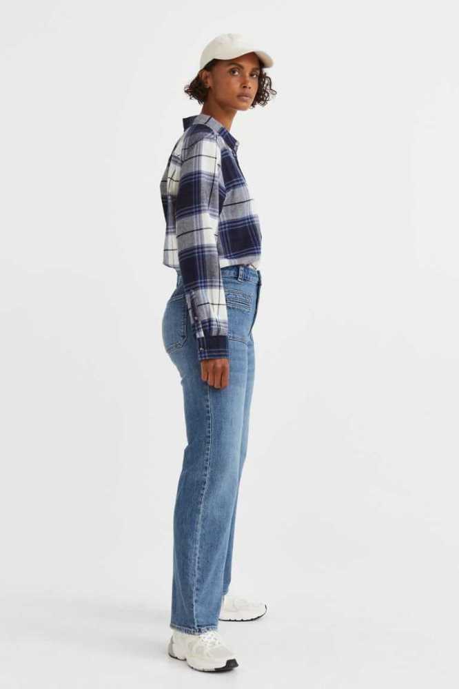 Jeans H&M Bootcut Regular Mujer Negros | 423087HLA