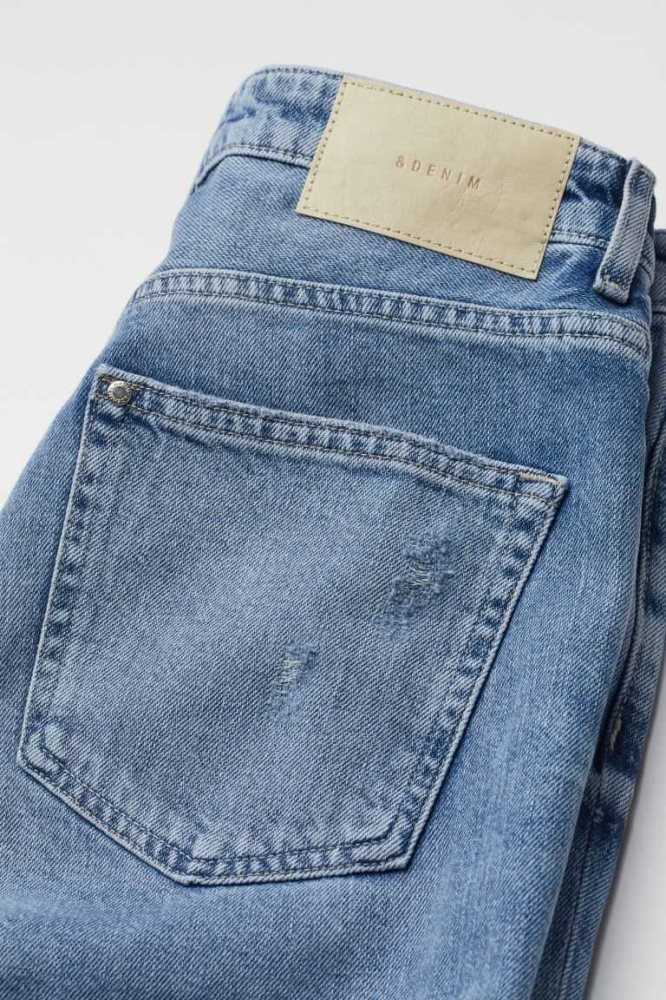 Jeans H&M Boyfriend Low Regular Mujer Azules | 374086EDN