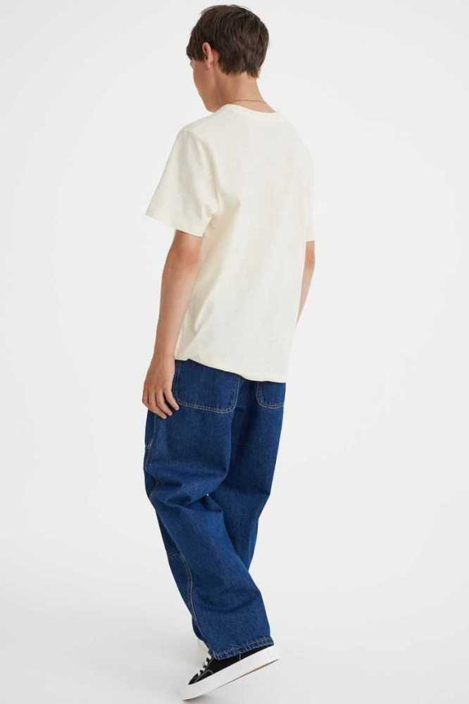 Jeans H&M Comodidad Stretch Baggy Fit Niños Azules Oscuro | 591476COK