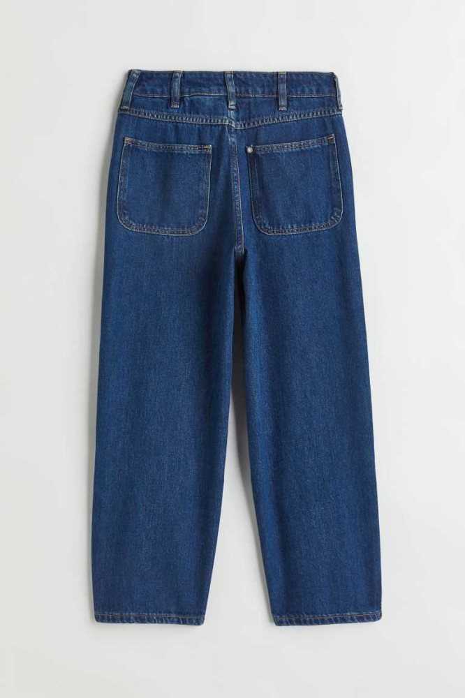 Jeans H&M Comodidad Stretch Baggy Fit Niños Azules Oscuro | 591476COK