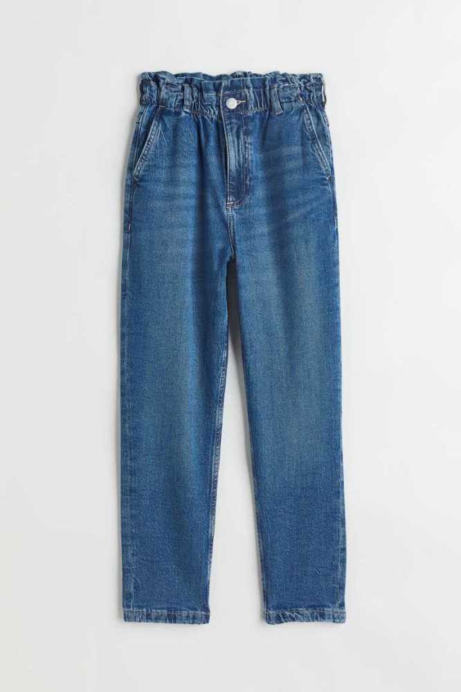 Jeans H&M Comodidad Stretch Relaxed Fit High Niños Azules | 592608AHN