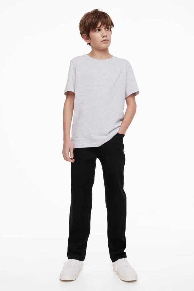 Jeans H&M Comodidad Stretch Slim Fit Niños Negros | 201854QLH